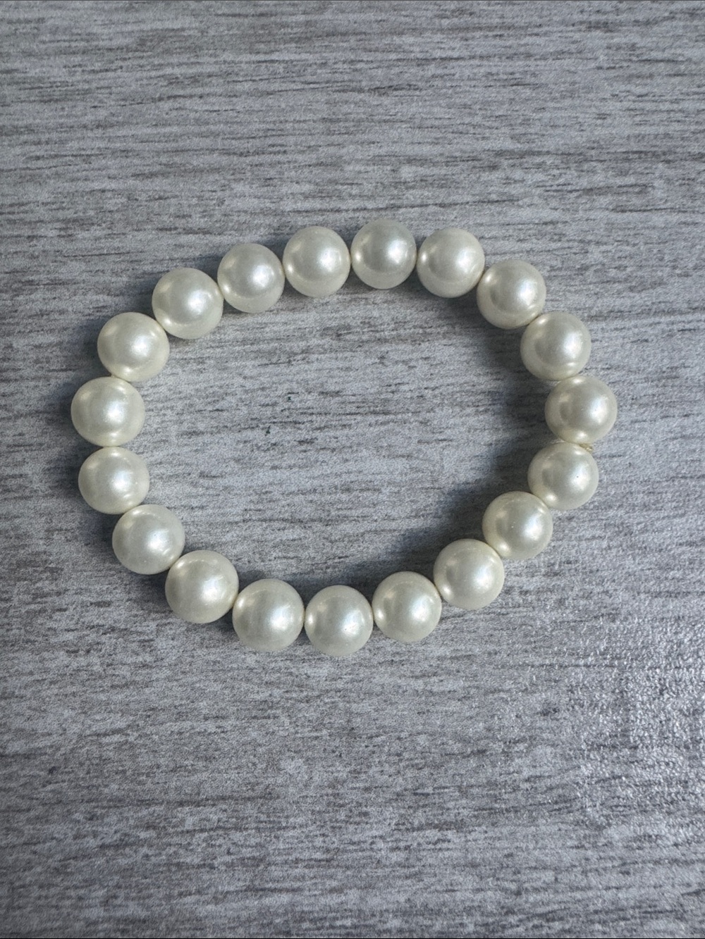 Classic Faux Pearl Stretch Bracelet - White Pearlescent Shopbop